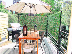 Bright, meticulously designed  duplex in historic brownstone with large patio is New York, NY Townhouse in New York · ★4.96 · 3 bedrooms · 6 beds · 2 baths Entire townhouse vacation rental 860170703368011018