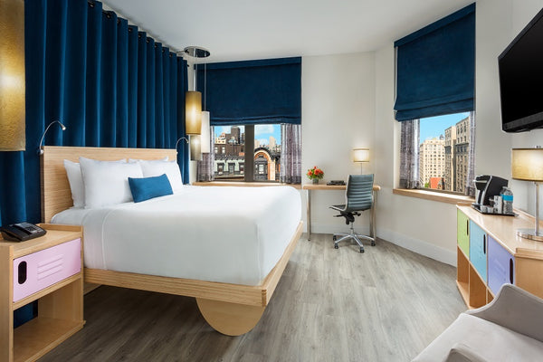 Offering 340 square feet of oversized and contemporary elegance. Amenities inclu  Hotel in New York · ★4.80 · 1 bedroom · 1 bed · 1 bath Room in hotel vacation rental 32681551