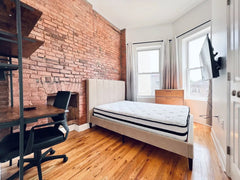 Furnished room, tons of natural light, hardwood floor, in a 4 bedroom, 2 bathroo New York, NY Serviced apartment in Brooklyn · 1 bedroom · 1 bed · 2 shared baths Private room in serviced apartment vacation rental 615413849122417575