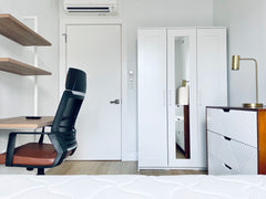 Furnished room in a brand new luxury building in Bushwick, 3rd floor (elevator b New York, NY Serviced apartment in Brooklyn · 1 bedroom · 1 bed · 1 private bath Private room in serviced apartment vacation rental 52237124