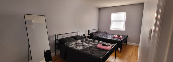2 Comfortable double beds in a private bedroom. If you need any modifications to New York, NY Rental unit in Brooklyn · ★5.0 · 1 bedroom · 2 beds · 1 shared bath Private room in rental unit vacation rental 882786552465189061