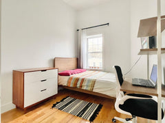Furnished room, tons of natural light, new hardwood floor, in a 4 bedroom, 2 bat New York, NY Serviced apartment in Brooklyn · 1 bedroom · 1 bed · 1 shared bath Private room in serviced apartment vacation rental 50653691