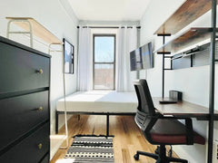 Furnished room, tons of natural light, new hardwood floor, in a 4 bedroom, 2 bat New York, NY Serviced apartment in Brooklyn · 4 bedrooms · 1 bed · 1 shared bath Private room in serviced apartment vacation rental 749119175619095145