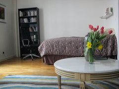 My cozy apartment has high ceilings, lots of space, and all the luxuries. It is  New York, NY Rental unit in New York · Studio · 1 bed · 1 bath Entire rental unit vacation rental 6506449