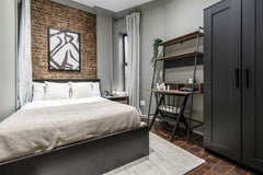 This 85 sq. ft. room on New York City's Hell's Kitchen is a clean, <br />   spac  Rental unit in New York · 1 bedroom · 1 bed · 0 shared baths Private room in rental unit vacation rental 818226547885183456