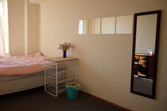 A private room with a full-sized bed, a desk, a bookshelf, a drawer, a closet, a New York, NY Rental unit in New York · ★5.0 · 2 bedrooms · 1 bed · 1 shared bath Private room in rental unit vacation rental 21913859