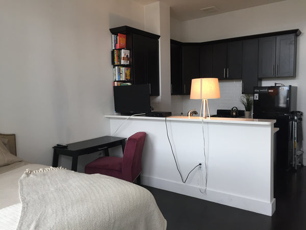 Beautifully lit, high-ceiling studio (with terrace) in the heart of Williamsburg New York, NY Rental unit in New York · Studio · 1 bed · 1 bath Entire rental unit vacation rental 4691649