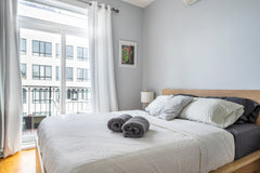 This is beautiful and sunny room in a lovely new apartment with a private balcon New York, United States Rental unit in Brooklyn  · ★4.91 · 1 bedroom · 1 bed · 1 private bath Private room in rental unit vacation rental 30169107