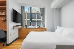 A queen bed tucked away gives you space to stretch out and all the essentials fo New York, NY Aparthotel in New York · ★4.57 · Studio · 1 bed · 1 bath Room in aparthotel vacation rental 53045512