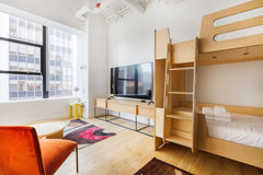 Don’t be deceived by this studio bunk. This space has a lot to offer: one bathro New York, NY Rental unit in New York · ★4.91 · Studio · 4 beds · 1 bath Entire rental unit vacation rental 762429245666943839