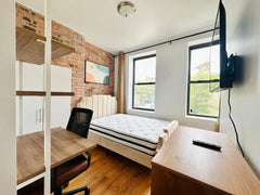 - Furnished room, 2 windows, closet, new hardwood floor, in a 4 bedroom, 2 bathr New York, NY Rental unit in Queens · 4 bedrooms · 1 bed · 2 shared baths Private room in rental unit vacation rental 964800732080450026