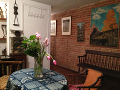 Clean, elegant space with antique furnishings, kitchenette, and unique artistic  New York, NY Rental unit in New York · ★4.59 · 1 bedroom · 2 beds · 1 bath Entire rental unit vacation rental 1524017