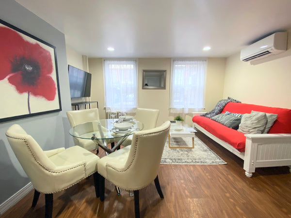 Private huge garden with BBQ, flowers and furniture! Bedroom with comfortable qu New York, NY Rental unit in Brooklyn · ★4.85 · 1 bedroom · 1 bed · 2 baths Entire rental unit vacation rental 31458781