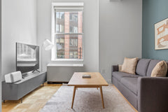 Show up and start living from day one in Downtown with this lovely one-bedroom B New York, NY Rental unit in New York · 1 bedroom · 1 bed · 1 bath Entire rental unit vacation rental 30006962