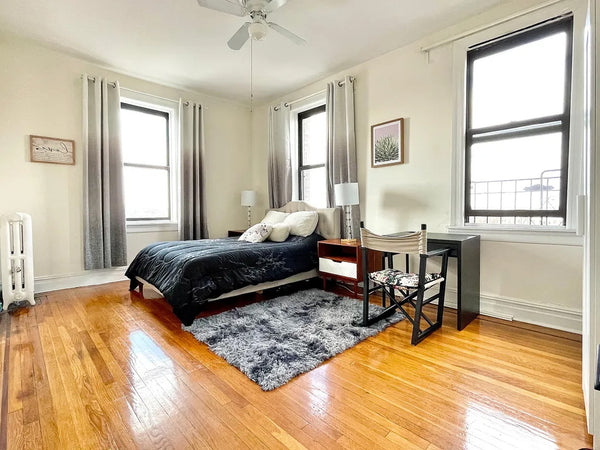 - Huge furnished corner room with 3 windows on the 6th floor, can fit king size  New York, NY Serviced apartment in Brooklyn · 1 bedroom · 1 bed · 1 shared bath Private room in serviced apartment vacation rental 635057417657354347