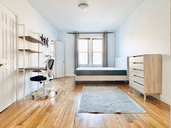 Huge furnished room, PRIVATE BATHROOM, TWO large closets, new hardwood floor, di New York, NY Serviced apartment in Brooklyn · 1 bedroom · 1 bed · 2 shared baths Private room in serviced apartment vacation rental 715019150634964369