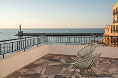 Welcome to our recently renovated hotel rooms in the Venetian harbor!This is a c Crete, Greece seaview hotel room with terrace on the old harbour Room in hotel vacation rental 49394206