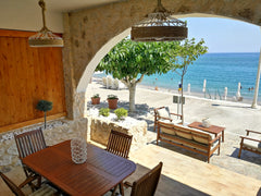 Beachfront beautiful 4 bedrooms Villa.Fully equipped. Ideal place for families w Rhodes, Greece RELAX SEASIDE HOUSE by Filoxenia in Blue Entire home vacation rental 17535499