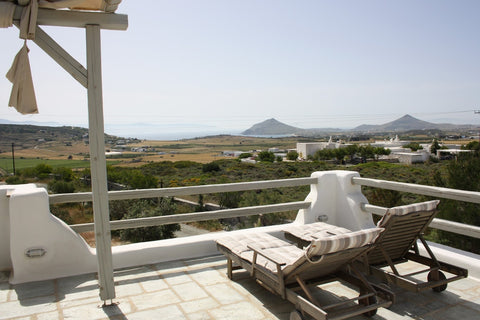 A gorgeous, minimal, island studio with panoramic sea views. This is a dream vac Athens, Greece 180o Sea View Studio, super veranda Cycladic home vacation rental 25440292