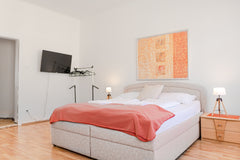 The spacious 28m2 apartment is a great option for traveling friends and lovers.  Vienna, Austria Budget City Stay - Ideal for Longstays Private room in rental unit vacation rental 658489054719398638