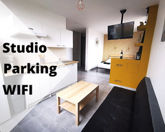 Studio de 35 m2 entièrement rénové, avec stationnement et très bonne connexion w Luzinay, France Ô Bon temps Lyon 8 suite 1 Entire rental unit vacation rental 703986424627126107