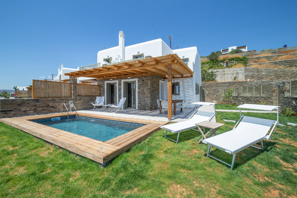 A newbuilt luxury and sophisticated Villa that can accommodate 7 people in three Greece Etesian Villa Four in Batsi, Andros Entire villa vacation rental 669601789935933854