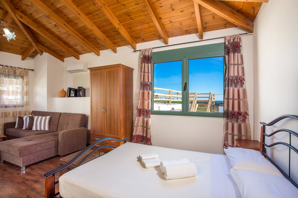 A spacious, airy and sunny, 1st floor studio, in the heart of the traditional vi Greece Lachania View Entire loft vacation rental 24486269