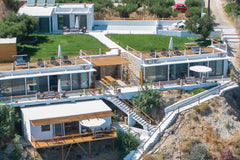 Four Beautiful villas, three with four beds and one villa with a queen  on a sma  Crete Beach Villa on Exclusive Beach Entire home vacation rental 35824600