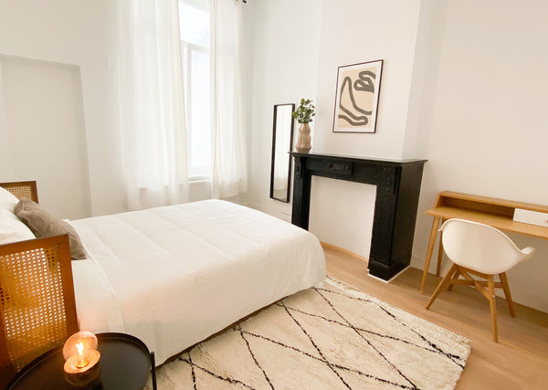Beautiful bedroom in a typical Brussels town house designed to host travellers e  Splendid shared house | Heart of Brussels city Private room in home vacation rental 685628631208537149