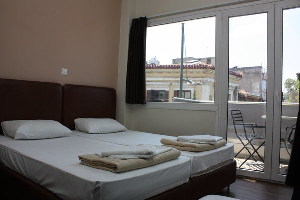 The only Hostel in Athens, where antiquity, modernity, comfort and value all mee GR Twin With Acropolis View | Pella Inn Private room in hostel vacation rental 54251149