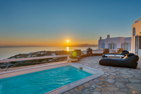 Aquata<br />(Accommodating up to 6 guests) , (2 BR + 1 double bed in the Living  Mikonos, Greece AMAZING SEA VIEW VILLA AQUATA 2 BR Private Pool Entire villa vacation rental 13172036