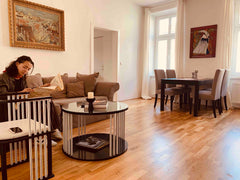 I am an art lover! You will find some paintings and furniture from Austrian arti  65 sqm Central Apartment in Belvedere Quarter Entire rental unit vacation rental 37480295