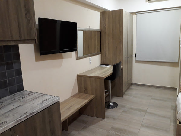 The Santo George Beach Hotel is located almost on the beach of Amoudara in Herak Heraklion, Greece Triple Studio on the Beach Private room in bed and breakfast vacation rental 44236688