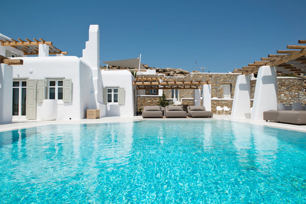 The Views. The Architecture. The Hospitality. <br />A holiday home, is where you Greece 8 BDR Mykonos Villa Opal by Diles Villas Entire villa vacation rental 36298733