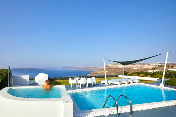 On behalf of us all, please accept our heartiest welcome to the Santorini Prince  Santorini Princess Villa with private pool Entire villa vacation rental 12184625