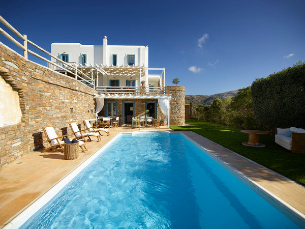 Heliades Villas offer Villa Phivi, one of our three luxury cycladic style holida Athens, Greece Heliades Luxury Villas Andros-Private Pool-Seaview Entire villa vacation rental 39455798