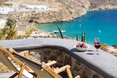 Overlooking Super Paradise, one of the most beautiful beaches of Mykonos, this c Athens, Greece Paradise's Nest Cycladic home vacation rental 5855943
