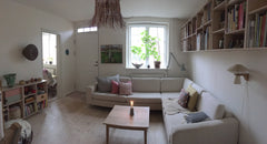 Lejligheden på 57 kvm ligger i Brumleby, som er en samling af fredede huse fyldt  Grøn oase i byen Entire condo vacation rental 49558009