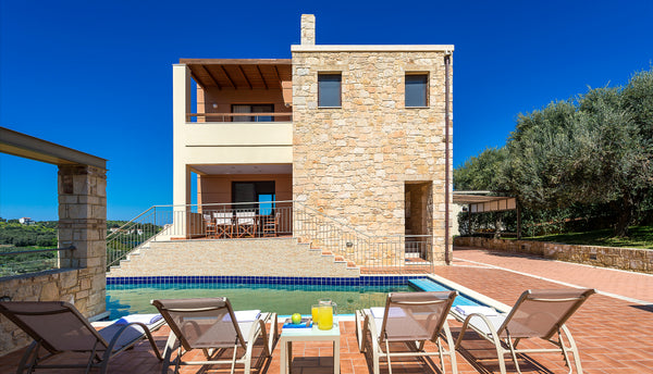 A villa with private pool and sea view, built among olive groves, located in Gal  Margarita Villa with private pool, 7km from Chania Entire home vacation rental 15048482