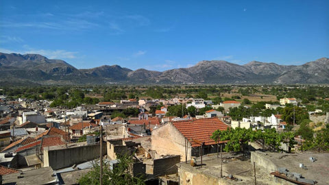 "Set at an altitude of 850 metres, in the village of Tzermiadon, Argoulias is a   Room with magnificent view Room in aparthotel vacation rental 24684735