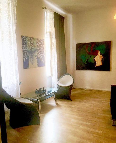 My Name is Georgij, I am an Artist and I am offering one room in my 63 m2 apartm  cosy room in artsy apartment close to Westbahnhof Entire rental unit vacation rental 19750023