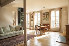 Spacious bright 3-bdrm apartment with terrace in one of Paris' trendiest neighbo Paris, France Beautiful family apt (120 m2) with terrace Entire rental unit vacation rental 6587905