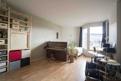 Large studio (37m2), double bed 140x190cm EMMA mattress+floor matress 195x75cm.  Bischwihr, France Musician cozy & bright studio -view on park Entire rental unit vacation rental 28756140
