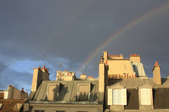 Small independent studio, 6th floor without elevator<br />Kitchen area, shower,  Paris, France under the roofs in the Marais Entire guest suite vacation rental 8339404