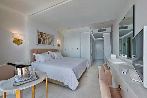 Located right on the beach in Elounda, Royal Marmin Bay Boutique & Art Hotel fea  An unrivaled luxury resort Room in aparthotel vacation rental 24664038
