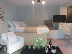 Bachelor apartment, with a double bed, a sofa bed that can sleep 1 person and an Larnaca, Larnaca, Cyprus Cozy Studio Apartment near Panathenaic Stadium Entire rental unit vacation rental 34952484