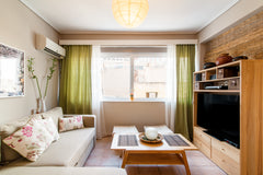 Lounge on the sofa, or watch the sunset from this cozy apartment. Escape to a pr Athens, Greece Sunny Mediterranean Design Apartment with Balcony Entire rental unit vacation rental 25499025