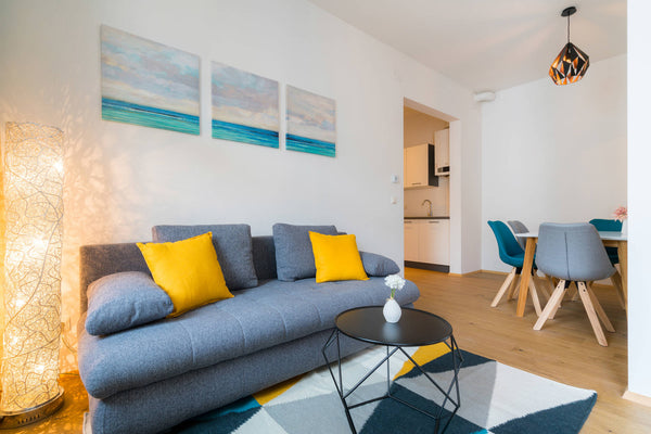 Rent from 1 week: Lovely apartment with own bedroom and kitchen and grey layout. Vienna, Austria Vienna Residence | Modern Apartment near the Vienna Stadthalle with huge balcony #6402 Entire rental unit vacation rental 40655449