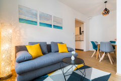 Rent from 1 week: Lovely apartment with own bedroom and kitchen and grey layout. Vienna, Austria Vienna Residence | Modern Apartment near the Vienna Stadthalle with huge balcony #6402 Entire rental unit vacation rental 40655449