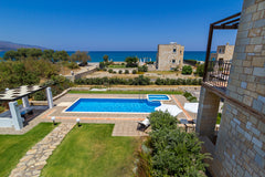 The luxurious newly built  villa is situated west of the town Chania, at a dista Rethimnon, Greece Stone Built Private villa w/pool★30m to Beach★BBQ! Entire home vacation rental 6542451